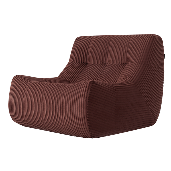 Fauteuil Rave Ribstof Koper