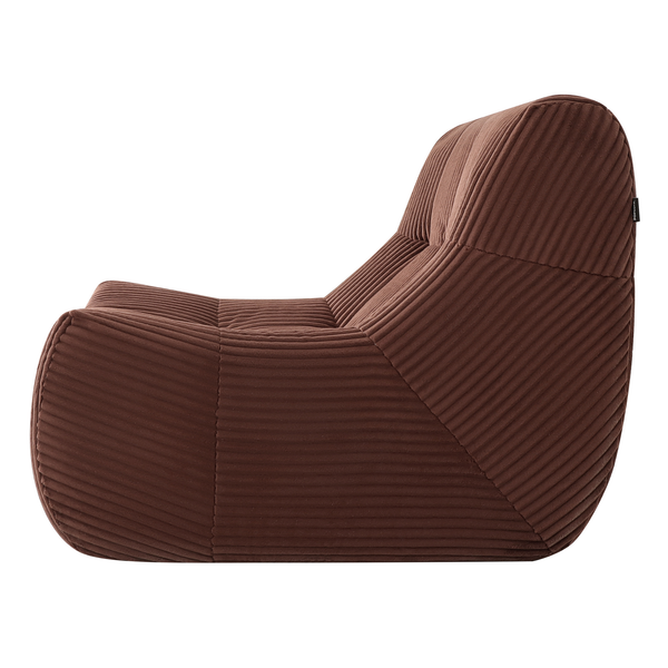 Fauteuil Rave Ribstof Koper
