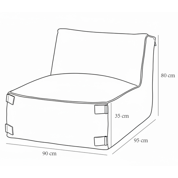 Outdoor Single Seat Kiki Taupe