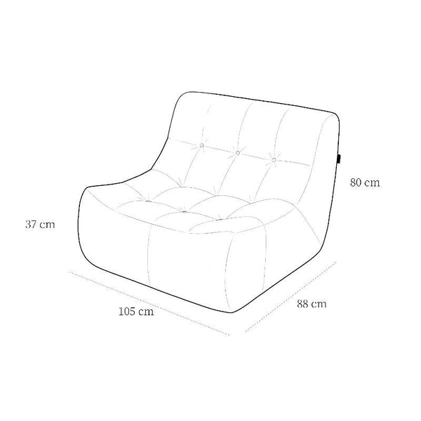 Armchair Rave Bouclé Beige