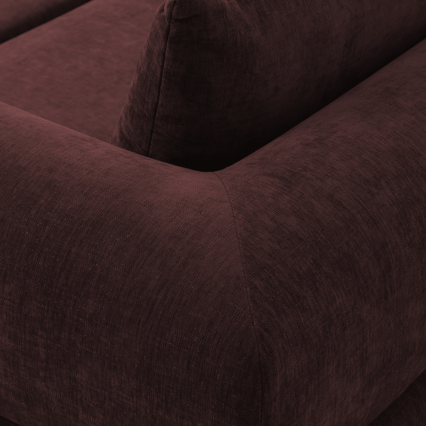 Schlafsofa Joy 2 Personen Chenille Burgunderrot