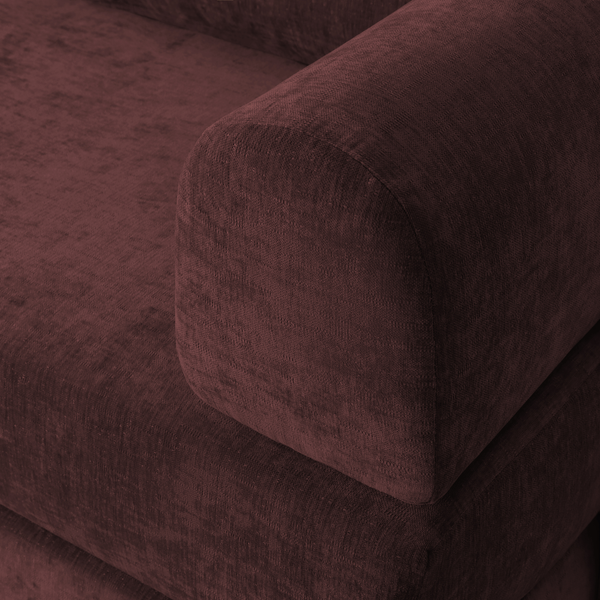 Schlafsofa Joy 2 Personen Chenille Burgunderrot