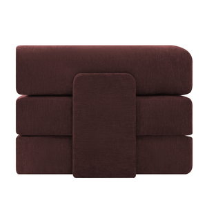 Schlafsofa Joy 2 Personen Chenille Burgunderrot