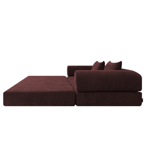 Schlafsofa Joy 2 Personen Chenille Burgunderrot