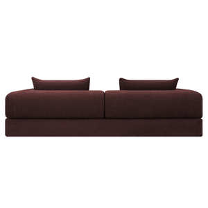 Schlafsofa Joy 2 Personen Chenille Burgunderrot
