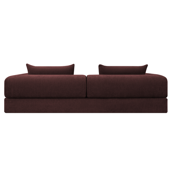 Schlafsofa Joy 2 Personen Chenille Burgunderrot