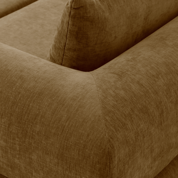 Canapé-Lit Joy 2 Places Chenille Jaune Ocre
