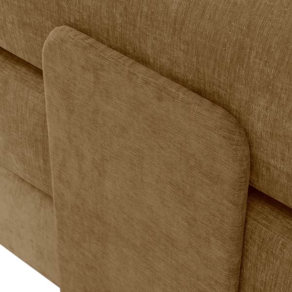 Canapé-Lit Joy 2 Places Chenille Jaune Ocre