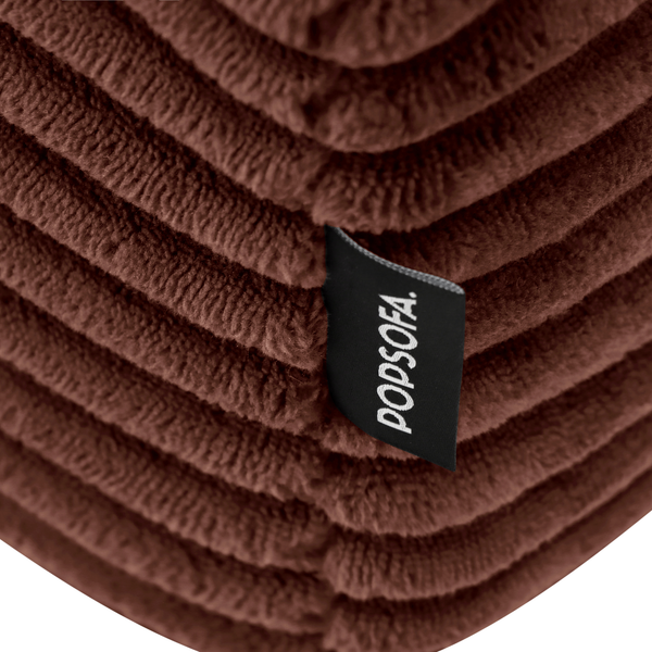 Sleeping Sofa Joy 2 Persons Corduroy Copper Burgundy