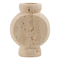 Vase Circle Travertin