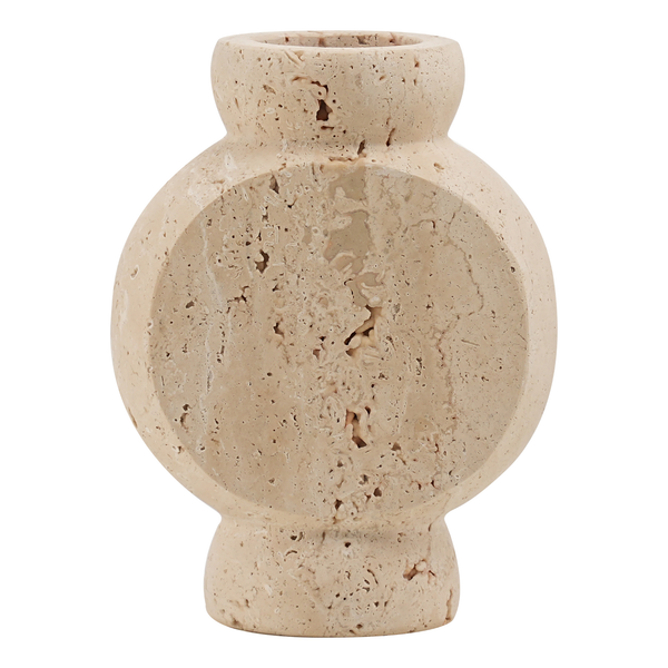 Vase Circle Travertin