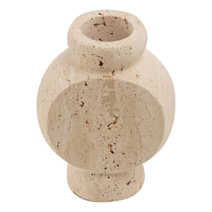 Vase Circle Travertin
