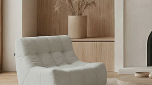 Armchair Rave Bouclé Beige